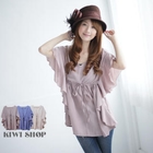 Kiwi Shop - Ruffle V-Neck Top