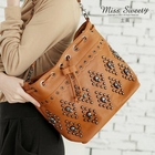Miss Sweety - Chain-Strap Studded Bucket Bag