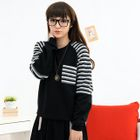 prischu essentials - Knit Panel Raglan Pullover