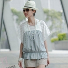 PUFFY - Lace Panel Chiffon Top