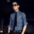 MITOSHOP - Button-Down Denim Shirt
