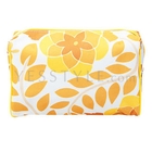 Clinique - Orange Leaf-Print Cosmetics Bag