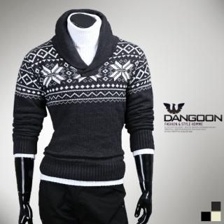 Nordic-Pattern Sweater