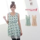 Maymaylu Dreams - Laced-Back Polka Dots Chiffon Tank Dress