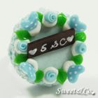 Sweet & Co. - S&C Sweet Ribbon Blue Rose Cake Ring