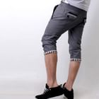 SeventyAge - Plaid-Cuffed Cropped Pants