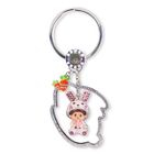 Atelier - Bunny Crystal Frame Keychain
with Animal MCC Bunny Monchhichi