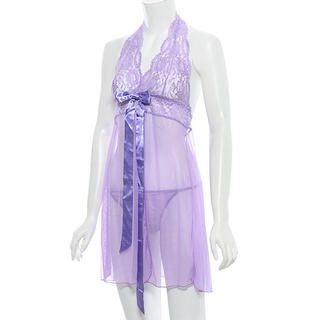 Lace Sheer Pajamas + Thong Lace Sheer Pajamas + Thong