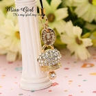 Miss Girl - Rhinestone Bell Mobile Strap