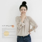 lovemark - 3/4-Sleeve Chiffon Top