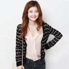 Secret;BB - Dotted Cropped Cardigan