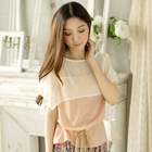 Tokyo Fashion - Chiffon Overlay Top