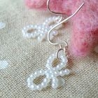 MyLittleThing - Cute Pearl Ribbon Earrings