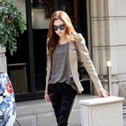Koo - Zip Detail Faux Leather Jacket