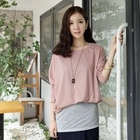 CLICK - Mock Three-Piece Tri-Color Dress