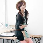 BAIMM - Open-Front Hooded Cardigan