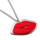 Sweet & Co. - Hot Lips XL Silver Necklace