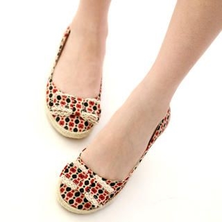 Polka-Dot Bow-Accent Flats Polka-Dot Bow-Accent Flats