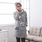CatWorld - Giraffe-Appliqué Hooded Sweater Dress