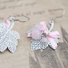 Fit-to-Kill - Maple Love Pearl Ribbon Earrings Fit-to-Kill - Maple Love Pearl Ribbon Earrings