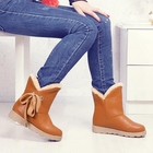 Smoothie - Tie-Side Faux-Leather Snow Boots