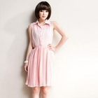 SPICY HOLIC - Knitting Collar Shirt Dress