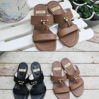 Faux-Leather Mules Faux-Leather Mules