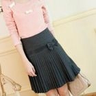 Tokyo Fashion - Bow-Accent Pleated Skirt