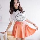 Clair Fashion - Buttoned Frilled Skirt