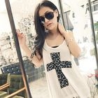 PUFFY - Fringed Cross Print Tank Top