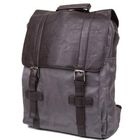 Belivus - Faux-Leather Trim Buckled Backpack
