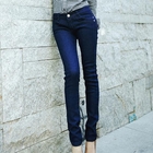 NAIYE - Fleece-Lined Rhinestone-Detail Skinny Jeans