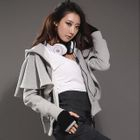 Nabi - Ruffled Zip Hoodie