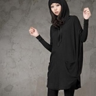 HALUMAYBE - Hooded Short-Sleeve Dress