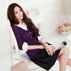 Tokyo Fashion - Set: Shirt + Cardigan + Pleated Skirt