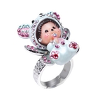 Atelier - Butterfuly Platinum Plated Ring with Animal MCC Mouse Monchhichi Atelier - Butterfuly Platinum Plated Ring with Animal MCC Mouse Monchhichi
