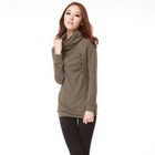 O.SA - Turtleneck Buttoned Knit Top