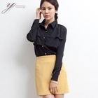 yeomong - Ruffle-Front Chiffon Blouse