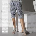 K*facto·2y - Houndstooth Cropped Harem Pants