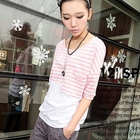 Ando Store - Elbow Sleeve Stripe Panel Top