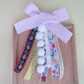pink RibbonNecklace / Pin pink RibbonNecklace / Pin