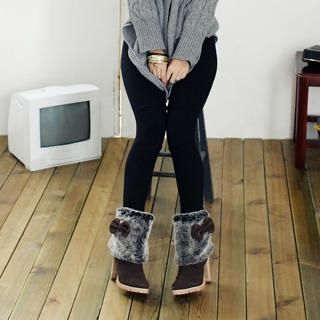 Faux Fur-Detail Boots Faux Fur-Detail Boots