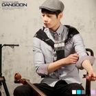 DANGOON - Check Trim Long-Sleeve Shirt