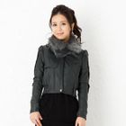 ageha@shibuya - Cropped Jacket with Neck Warmer