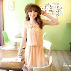 Tokyo Fashion - Sleeveless Peter Pan Collar Dress