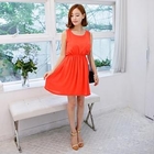 SUVINSHOP - Sleeveless Pocket Point Dress