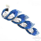 Cuteberry - Rhinestone Peacock Hair Clip