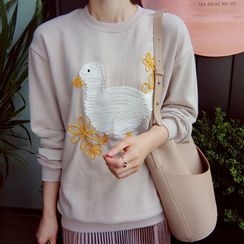 LEELIN - Duck Pattern Pullover LEELIN - Duck Pattern Pullover