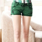 Meteshow - Fray-Hem Distressed Denim Shorts