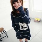 BAIMM - Pocket-Detail Striped Sweater
